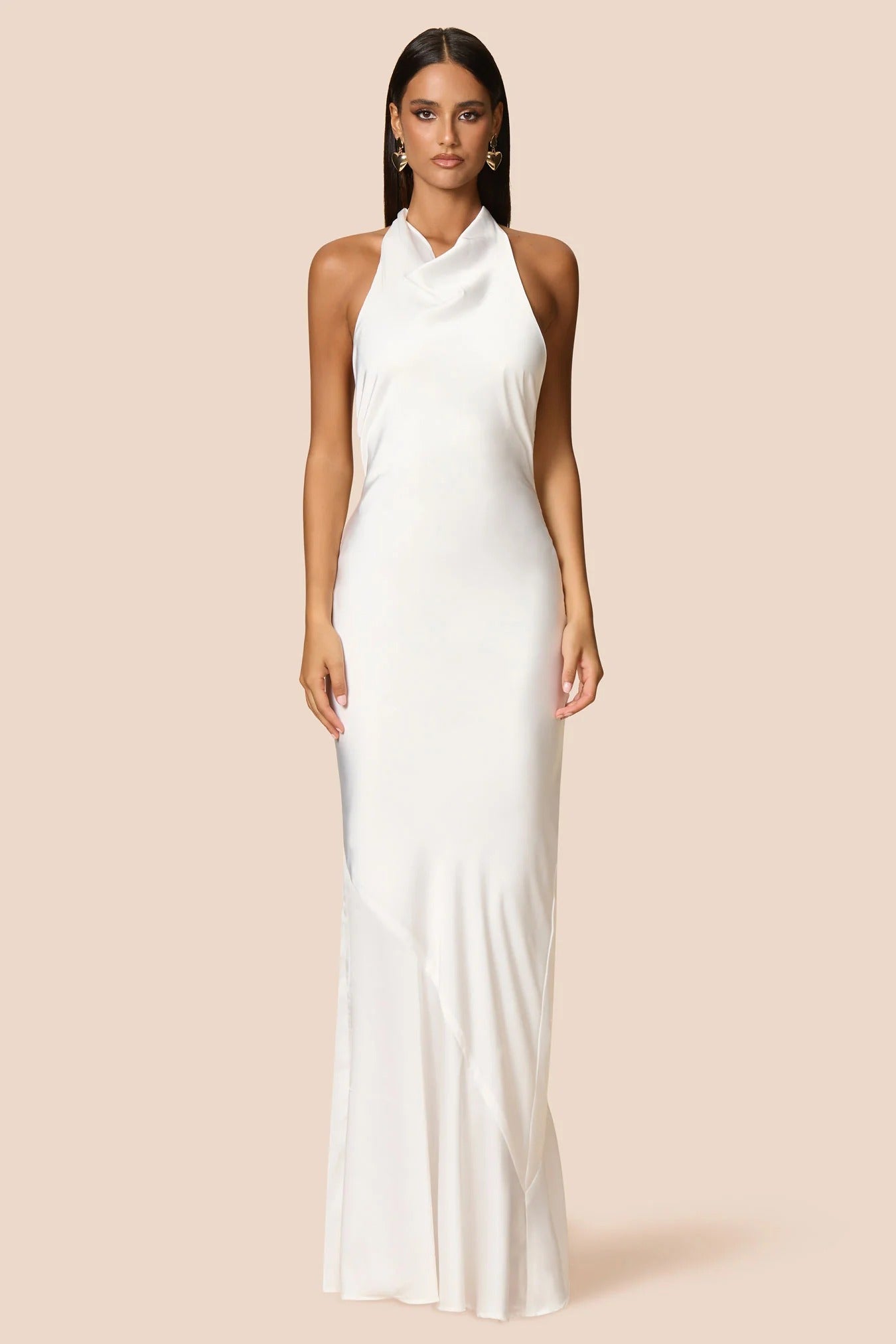 Nookie Penelope Halter Gown -  Ivory