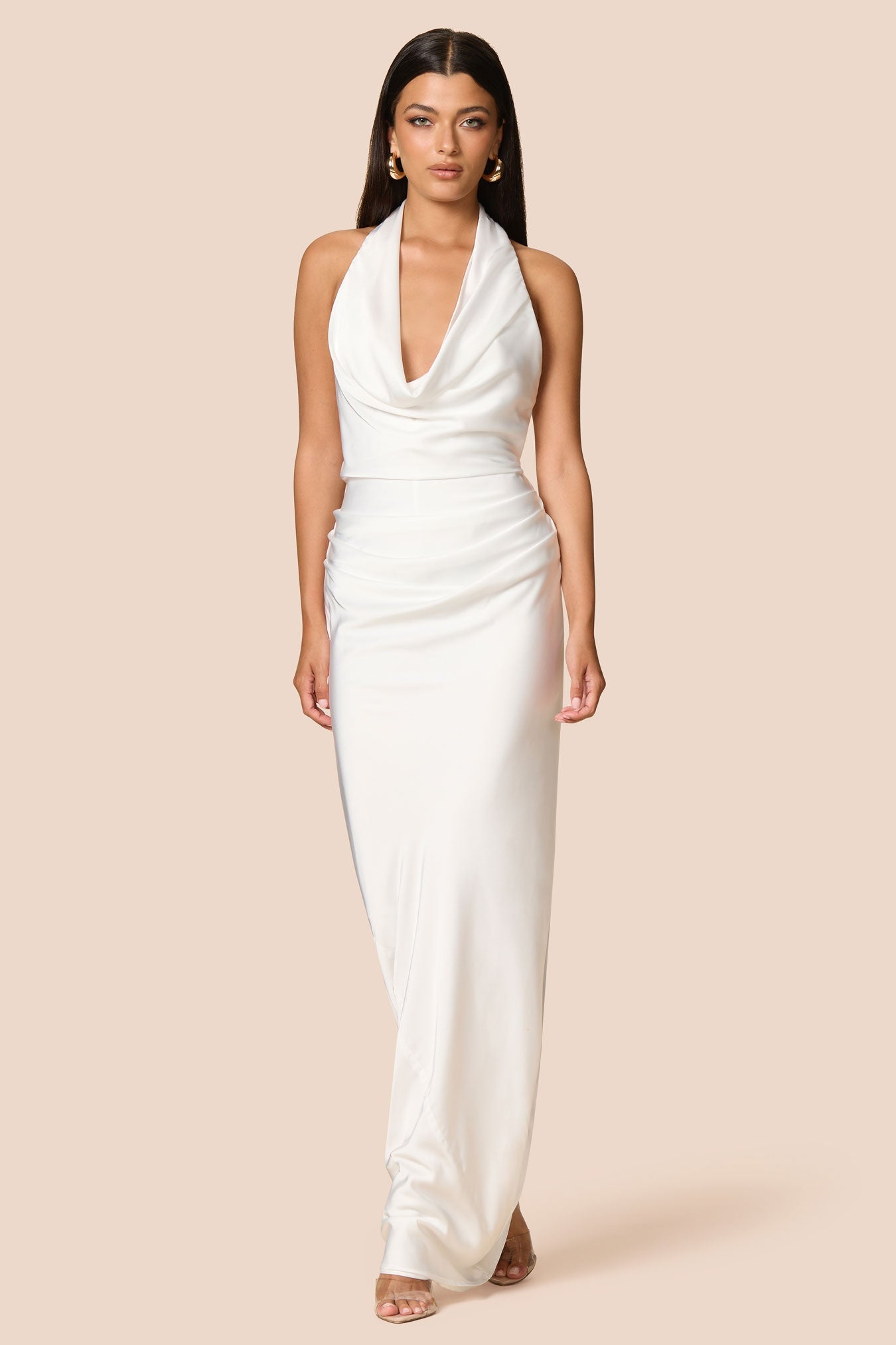 Nookie Penelope Drape Gown -  Ivory