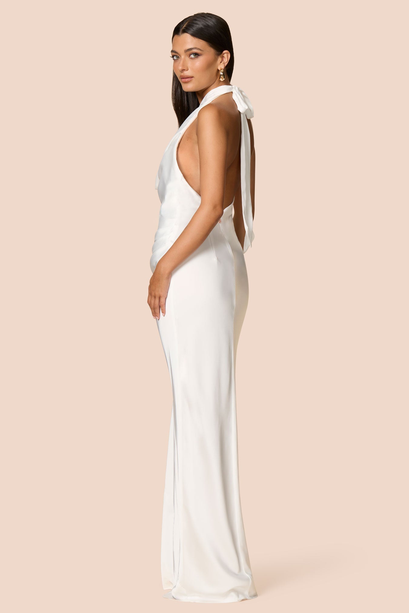 Nookie Penelope Drape Gown -  Ivory